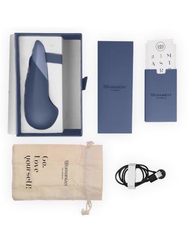 WOMANIZER - VIBE VIBRADOR LAY-ON SILENCIOSO AZUL OSCURO