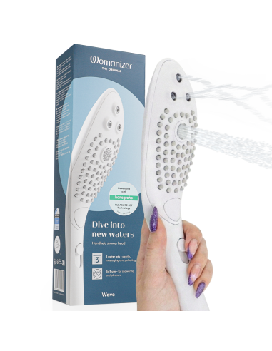 WOMANIZER - WAVE CABEZAL DE DUCHA ESTIMULADOR DE CLITORÍS BLANCO