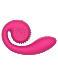 SNAIL VIBE - GIZI LITE VIBRADOR DUAL PUNTO G Y CLÍTORIS ROSA