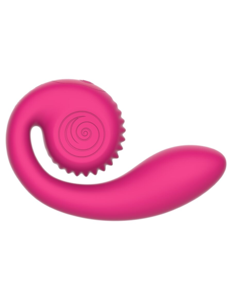 SNAIL VIBE - GIZI LITE VIBRADOR DUAL PUNTO G Y CLÍTORIS ROSA