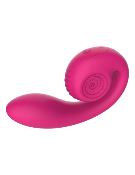 SNAIL VIBE - GIZI LITE VIBRADOR DUAL PUNTO G Y CLÍTORIS ROSA