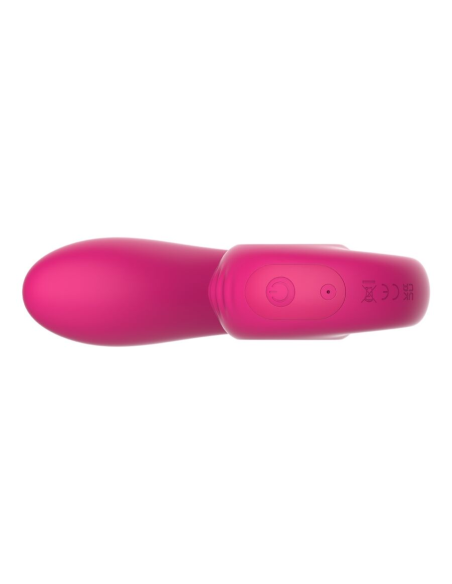 SNAIL VIBE - GIZI LITE VIBRADOR DUAL PUNTO G Y CLÍTORIS ROSA