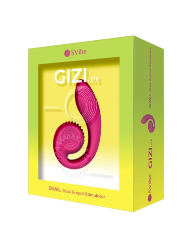 SNAIL VIBE - GIZI LITE VIBRADOR DUAL PUNTO G Y CLÍTORIS ROSA