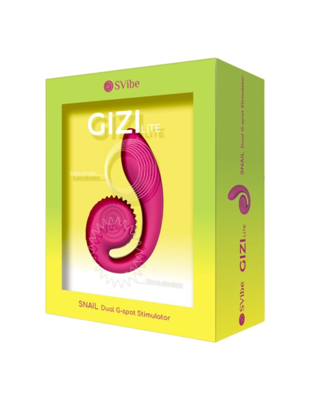 SNAIL VIBE - GIZI LITE VIBRADOR DUAL PUNTO G Y CLÍTORIS ROSA