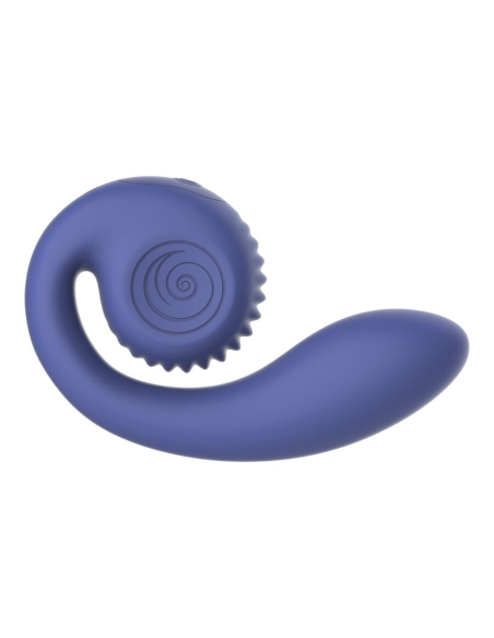 SNAIL VIBE - GIZI LITE VIBRADOR DUAL PUNTO G Y CLÍTORIS MORADO