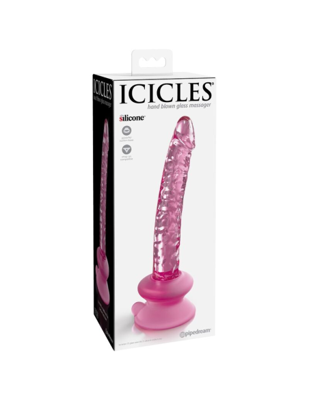 ICICLES - N. 86 DILDO VIDRIO CON VENTOSA
