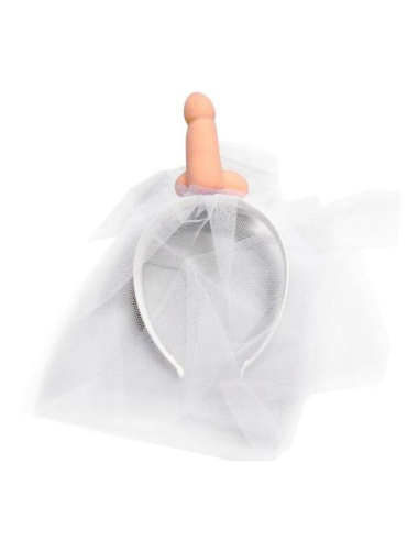 DIABLO PICANTE - VELO DE NOVIA BLANCO CON PENE