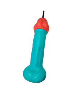 DIABLO PICANTE - VASO PENE PLÁSTICO AZUL