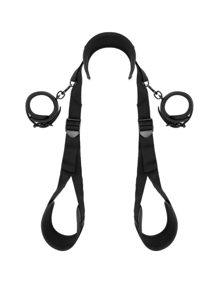 FETISH SUBMISSIVE - POSICIÓN PIERNAS ABIERTAS CON ESPOSAS CON FORRO DE NEOPRENO