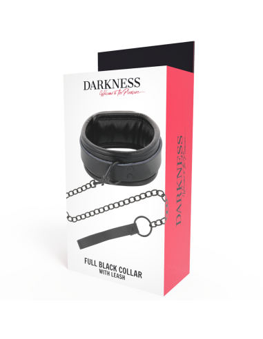 DARKNESS - COLLAR CON CADENA NEGRO