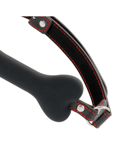 DARKNESS - MORDAZA SILICONA HUESO NEGRO