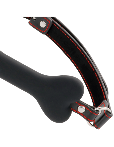 DARKNESS - MORDAZA SILICONA HUESO NEGRO