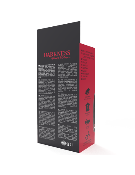 DARKNESS - MORDAZA SILICONA HUESO NEGRO