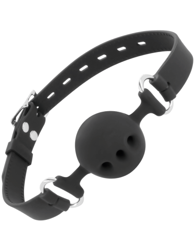 DARKNESS - MORDAZA TRANSPIRABLE SILICONA NEGRO