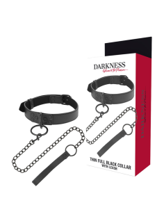 DARKNESS - COLLAR CON CADENA NEGRO