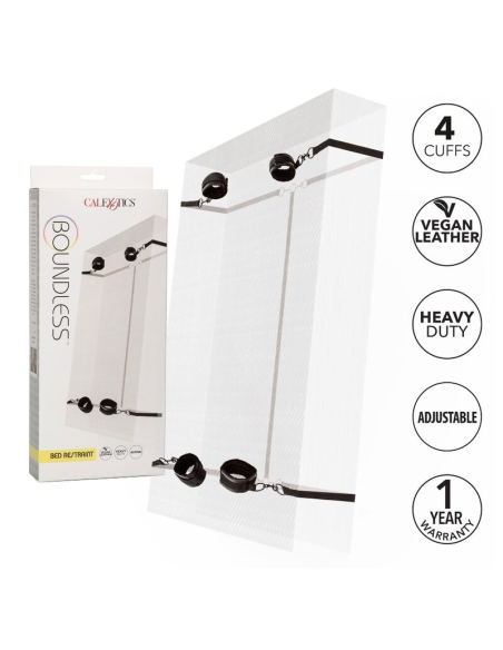 CALEXOTICS - BOUNDLESS RED RESTRAINT SET RESTRICCION CAMA