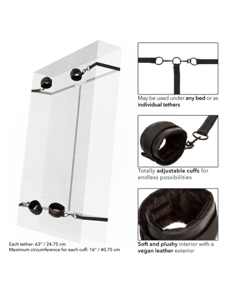 CALEXOTICS - BOUNDLESS RED RESTRAINT SET RESTRICCION CAMA