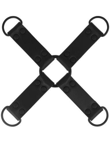 INTENSE - FETISH ENGANCHE MÚLTIPLE PARA MANOS Y PIES DE CUERO VEGANO