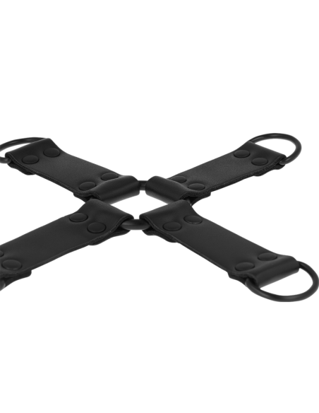 INTENSE - FETISH ENGANCHE MÚLTIPLE PARA MANOS Y PIES DE CUERO VEGANO