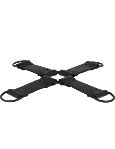 INTENSE - FETISH ENGANCHE MÚLTIPLE PARA MANOS Y PIES DE CUERO VEGANO