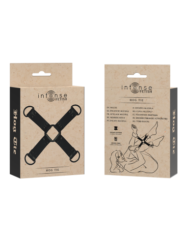 INTENSE - FETISH ENGANCHE MÚLTIPLE PARA MANOS Y PIES DE CUERO VEGANO