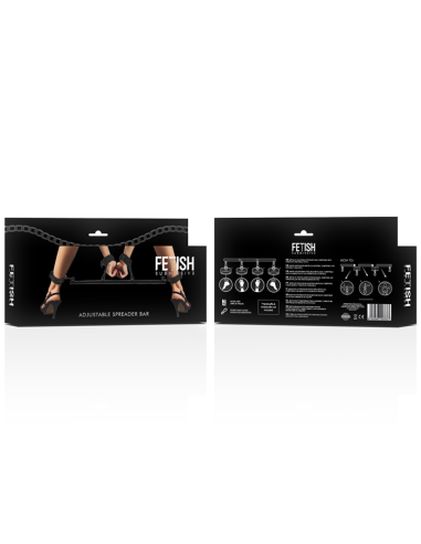 FETISH SUBMISSIVE BONDAGE - BARRA SEPARADORA AJUSTABLE 4 PIEZAS