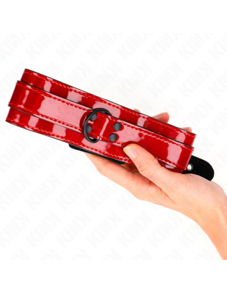 KINK - COLLAR AJUSTABLE ROJO VINO 37.5-49.5 CM X 5 CM