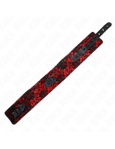 KINK - COLLAR CON CORREA 105 CM DE ENCAJE CON CINTURÓN DE CUERO REAL 44 X 5.5 CM