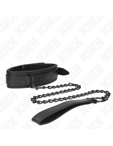 KINK - COLLAR CON CORREA 78 CM BONDAGE DE NEOPRENO MODELO 2 AJUSTABLE 37.5 X 49.5 CM
