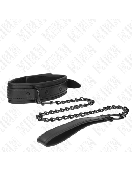 KINK - COLLAR CON CORREA 78 CM BONDAGE DE NEOPRENO MODELO 2 AJUSTABLE 37.5 X 49.5 CM