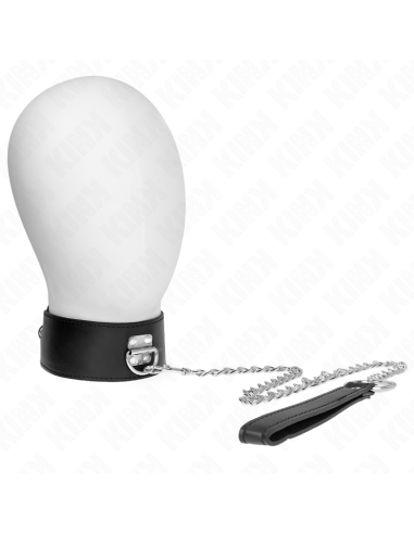 KINK - COLLAR CON CORREA 65 CM ANCHO NEGRO AJUSTABLE 33.5-41 CM X 5 CM