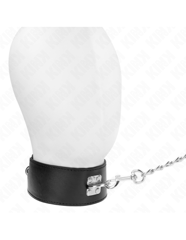 KINK - COLLAR CON CORREA 65 CM ANCHO NEGRO AJUSTABLE 33.5-41 CM X 5 CM
