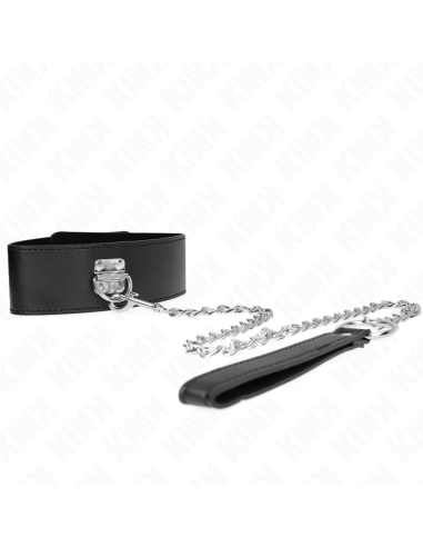 KINK - COLLAR CON CORREA 65 CM ANCHO NEGRO AJUSTABLE 33.5-41 CM X 5 CM