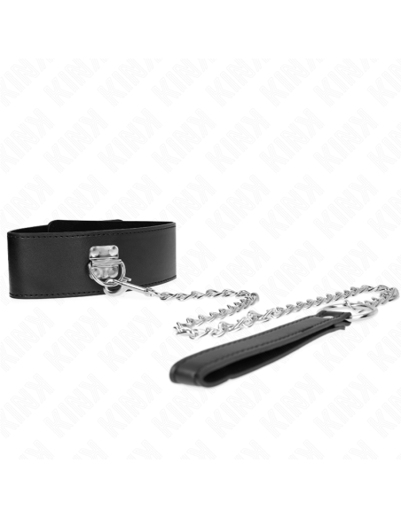 KINK - COLLAR CON CORREA 65 CM ANCHO NEGRO AJUSTABLE 33.5-41 CM X 5 CM