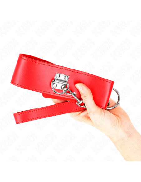 KINK - COLLAR CON CORREA 65 CM ANCHO ROJO AJUSTABLE 33.5-41 CM X 5 CM