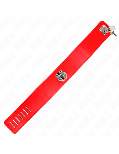 KINK - COLLAR CON CORREA 65 CM ANCHO ROJO AJUSTABLE 33.5-41 CM X 5 CM