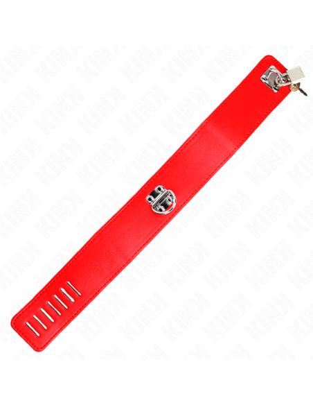 KINK - COLLAR CON CORREA 65 CM ANCHO ROJO AJUSTABLE 33.5-41 CM X 5 CM