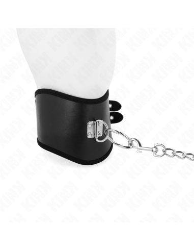 KINK - COLLAR CON CORREA 65 CM ANCHO NEGRO AJUSTABLE 40-55 CM X 10 CM