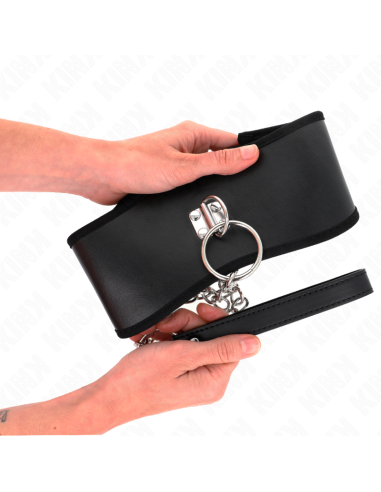 KINK - COLLAR CON CORREA 65 CM ANCHO NEGRO AJUSTABLE 40-55 CM X 10 CM