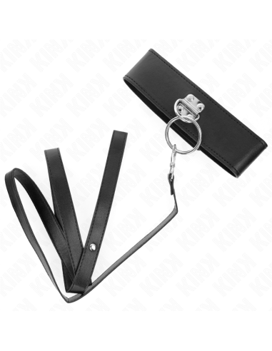 KINK - COLLAR CON CORREA 116 CM CON TACHUELAS CORREA POLIPIEL 50 X 5 CM