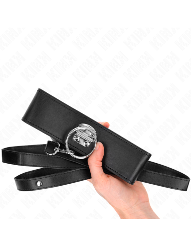 KINK - COLLAR CON CORREA 116 CM CON TACHUELAS CORREA POLIPIEL 50 X 5 CM