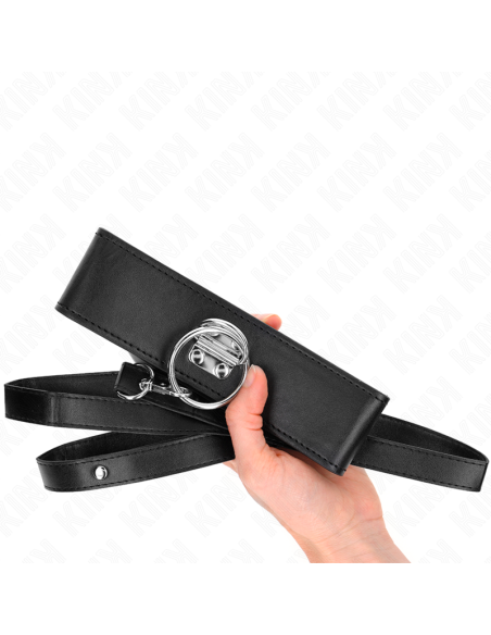 KINK - COLLAR CON CORREA 116 CM CON TACHUELAS CORREA POLIPIEL 50 X 5 CM