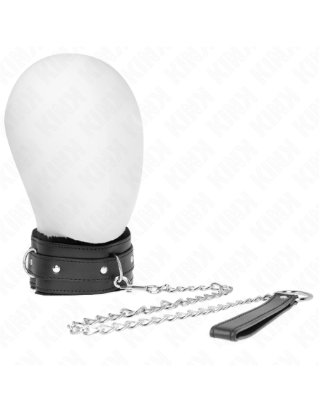 KINK - COLLAR CON CORREA 65 CM CON RESTRICCIONES NEGRO AJUSTABLE 36-42 CM X 5.5 CM