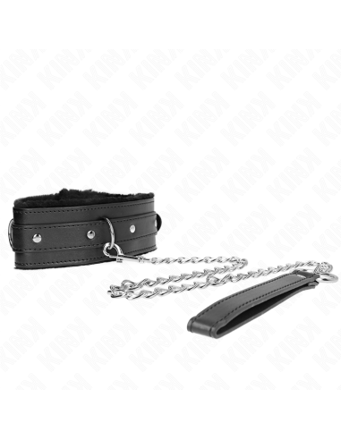 KINK - COLLAR CON CORREA 65 CM CON RESTRICCIONES NEGRO AJUSTABLE 36-42 CM X 5.5 CM