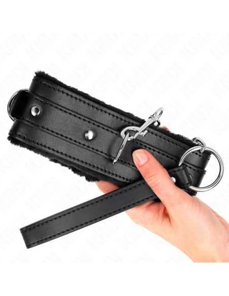 KINK - COLLAR CON CORREA 65 CM CON RESTRICCIONES NEGRO AJUSTABLE 36-42 CM X 5.5 CM