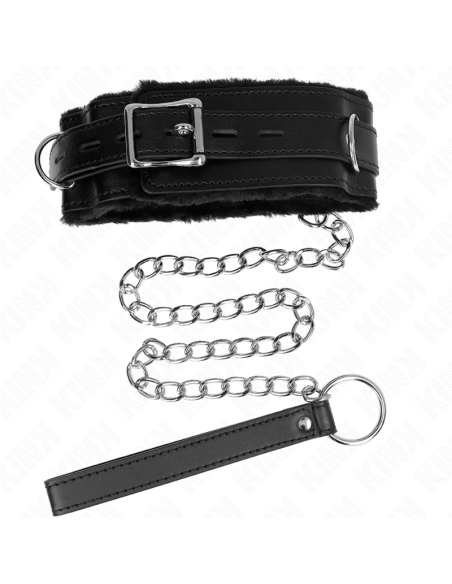 KINK - COLLAR CON CORREA 65 CM CON RESTRICCIONES NEGRO AJUSTABLE 36-42 CM X 5.5 CM