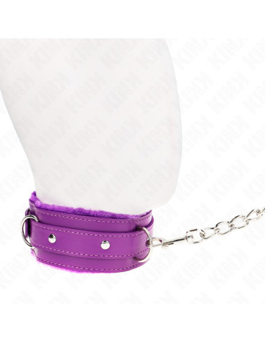 KINK - COLLAR CON CORREA 65 CM CON RESTRICCIONES MORADO AJUSTABLE 36-42 CM X 5.5 CM