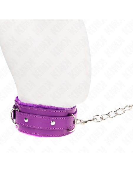 KINK - COLLAR CON CORREA 65 CM CON RESTRICCIONES MORADO AJUSTABLE 36-42 CM X 5.5 CM