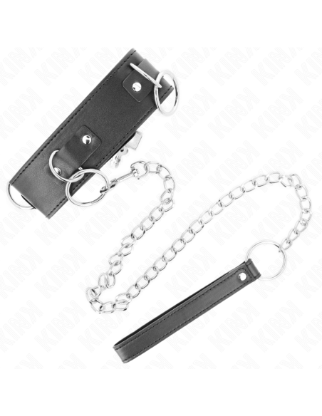 KINK - COLLAR CON CORREA 65 CM 3 ANILLOS MODELO 2 AJUSTABLE 36-43 CM X 5 CM