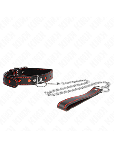 KINK - COLLAR CON CORREA 65 CM DETALLES CORAZÓN 52.5 X 2.5 CM